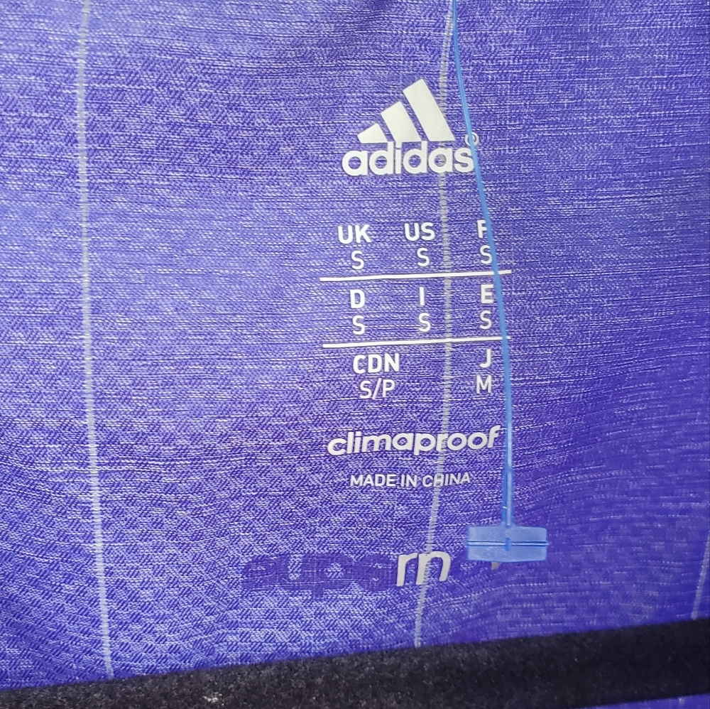 BOSTON Marathon 2015 Adidas Climaproof 1/2 zip Running shirt NWOT Purple Men's S - Picture 6 of 8